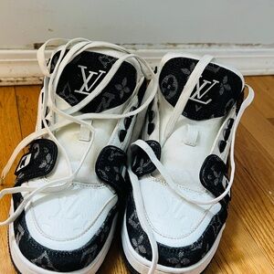 Louis Vuitton White High-Top Sneakers